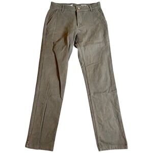 Mugsy Pants Men's 28x30 Green Olive Chino Khaki Work‎ Casual Business Comfort